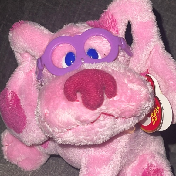 TY Magenta Blues Clues pink DOG Beanie Babies plush stuffed Animal NWT - Picture 2 of 10